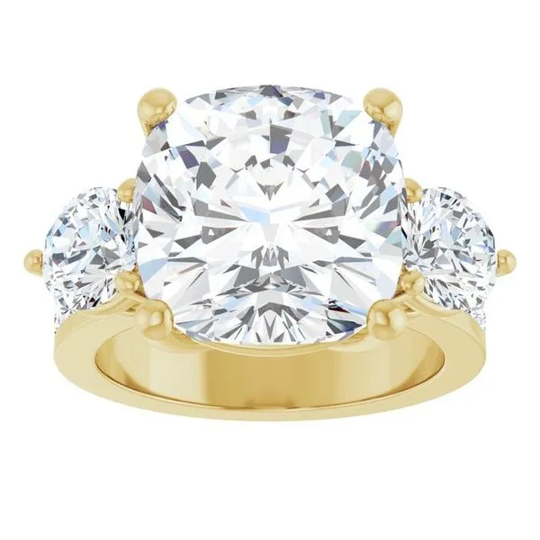 Three-Stone Engagement Ring Image 3 Clater Jewelers Louisville, KY