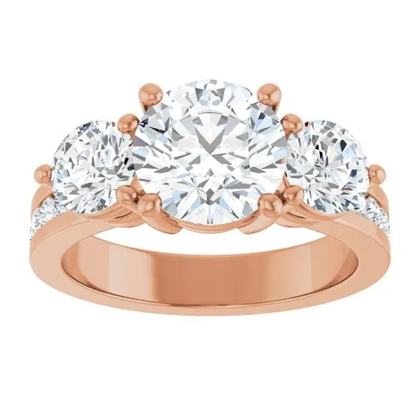 Three-Stone Engagement Ring Image 3 Jimmy Smith Jewelers Decatur, AL