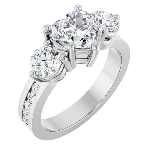 Three-Stone Engagement Ring Northwood Jewelers Northwood, OH