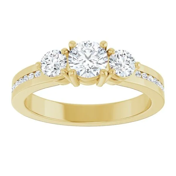 Three-Stone Engagement Ring Image 3 The Ring Austin Round Rock, TX