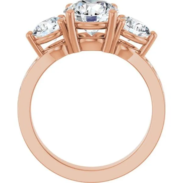 Three-Stone Engagement Ring Image 2 Northwood Jewelers Northwood, OH