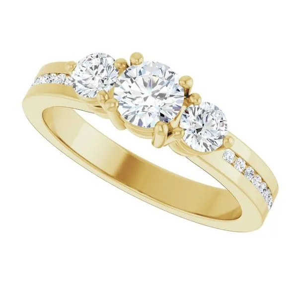 Three-Stone Engagement Ring Image 5 The Ring Austin Round Rock, TX