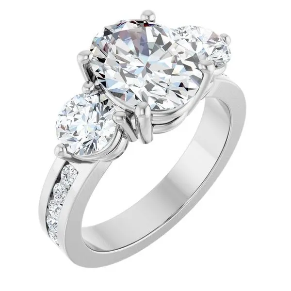 Three-Stone Engagement Ring Clater Jewelers Louisville, KY