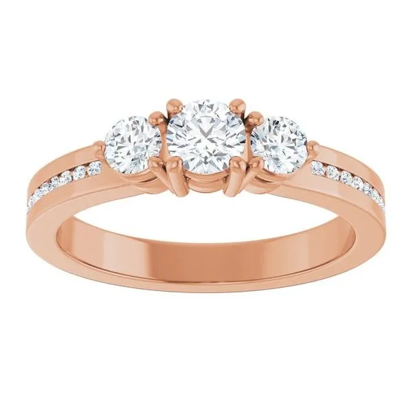 Three-Stone Engagement Ring Image 3 The Ring Austin Round Rock, TX