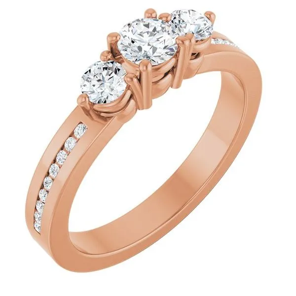 Three-Stone Engagement Ring Paul James Jewelers Angels Camp, CA