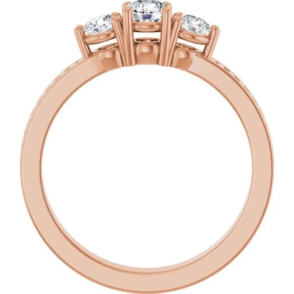 Three-Stone Engagement Ring Image 2 Northwood Jewelers Northwood, OH