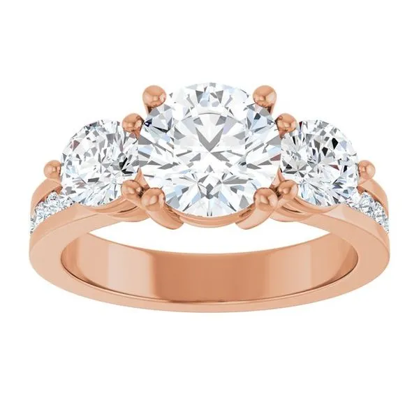 Three-Stone Engagement Ring Image 3 Clater Jewelers Louisville, KY