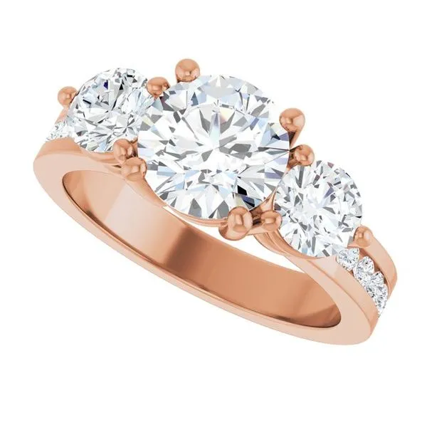 Three-Stone Engagement Ring Image 5 Northwood Jewelers Northwood, OH