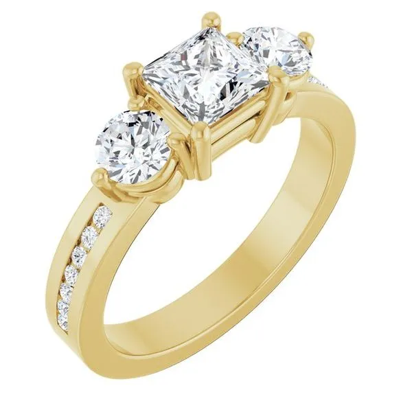 Three-Stone Engagement Ring Northwood Jewelers Northwood, OH