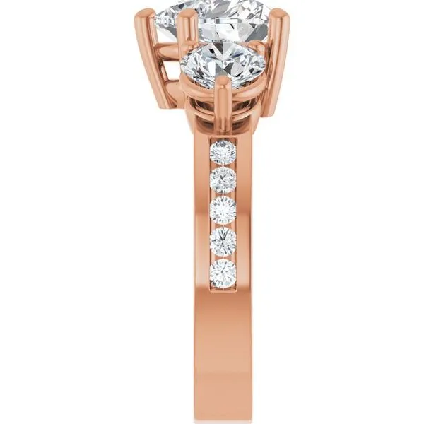 Three-Stone Engagement Ring Image 4 House of Silva Wooster, OH