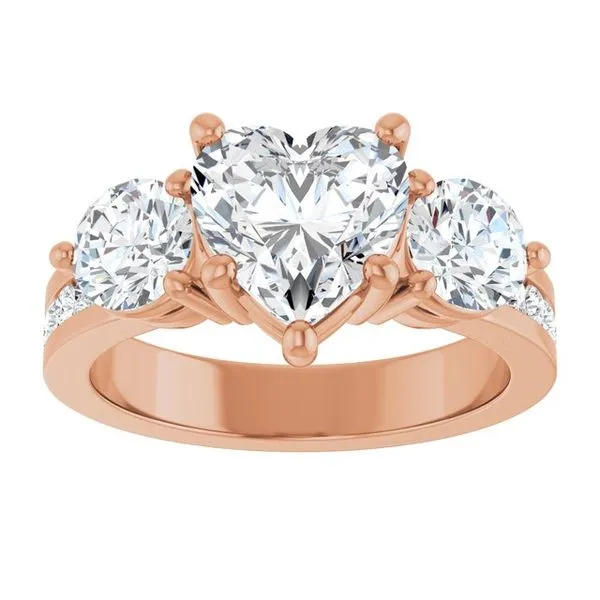 Three-Stone Engagement Ring Image 3 The Ring Austin Round Rock, TX