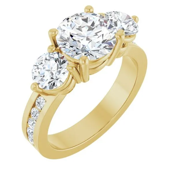 Three-Stone Engagement Ring Northwood Jewelers Northwood, OH