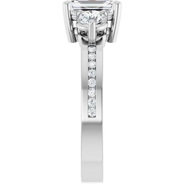 Three-Stone Engagement Ring Image 4 Jimmy Smith Jewelers Decatur, AL