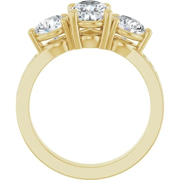 Three-Stone Engagement Ring Image 2 Paul James Jewelers Angels Camp, CA