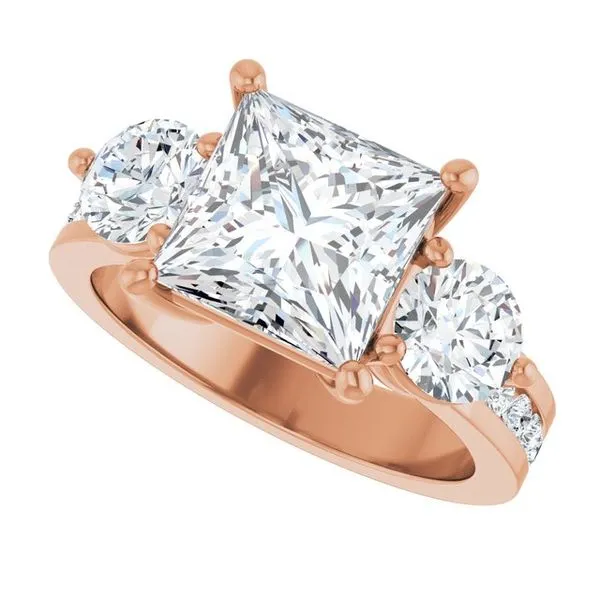 Three-Stone Engagement Ring Image 5 Jimmy Smith Jewelers Decatur, AL