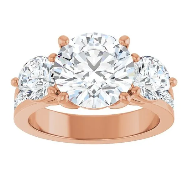 Three-Stone Engagement Ring Image 3 Clater Jewelers Louisville, KY