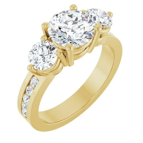 Three-Stone Engagement Ring Northwood Jewelers Northwood, OH