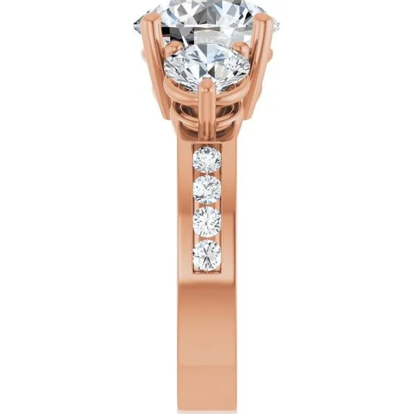 Three-Stone Engagement Ring Image 4 Arezzo Jewelers Elmwood Park, IL