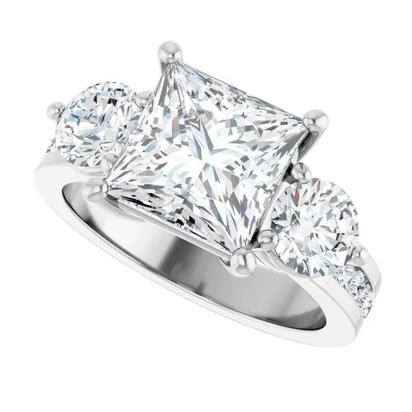 Three-Stone Engagement Ring Image 5 Rox Atlanta Jewelers Decatur, GA