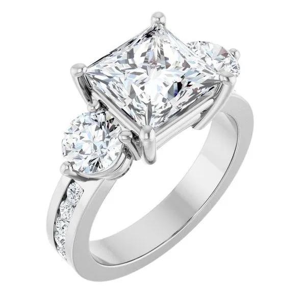 Three-Stone Engagement Ring Raleigh Diamond Fine Jewelry Raleigh, NC