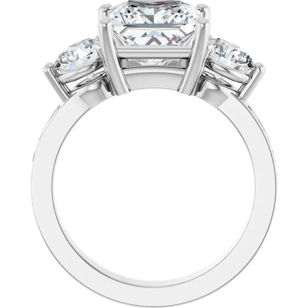 Three-Stone Engagement Ring Image 2 Raleigh Diamond Fine Jewelry Raleigh, NC