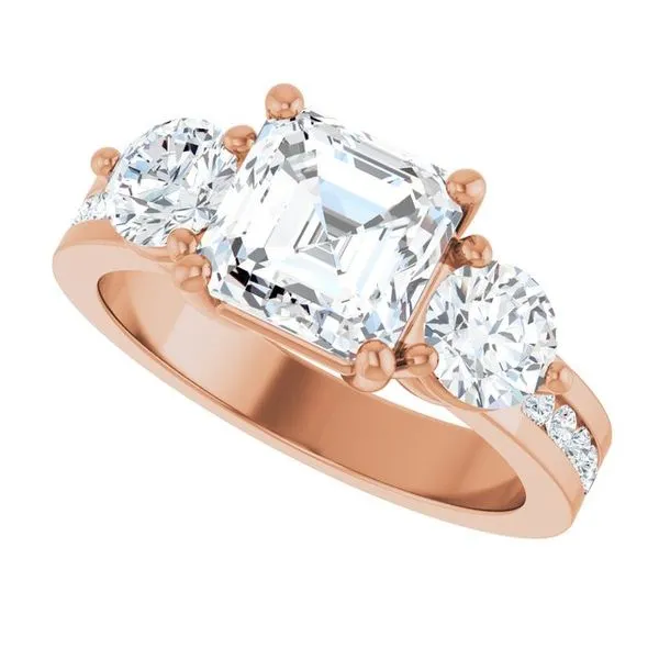 Three-Stone Engagement Ring Image 5 Clater Jewelers Louisville, KY