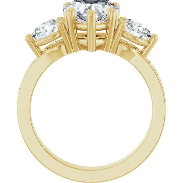 Three-Stone Engagement Ring Image 2 The Ring Austin Round Rock, TX