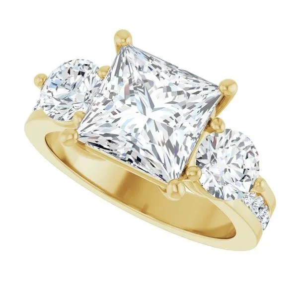 Three-Stone Engagement Ring Image 5 The Ring Austin Round Rock, TX