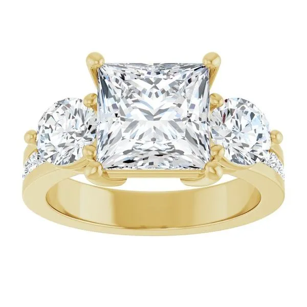 Three-Stone Engagement Ring Image 3 The Ring Austin Round Rock, TX