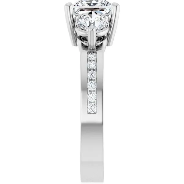 Three-Stone Engagement Ring Image 4 Jimmy Smith Jewelers Decatur, AL