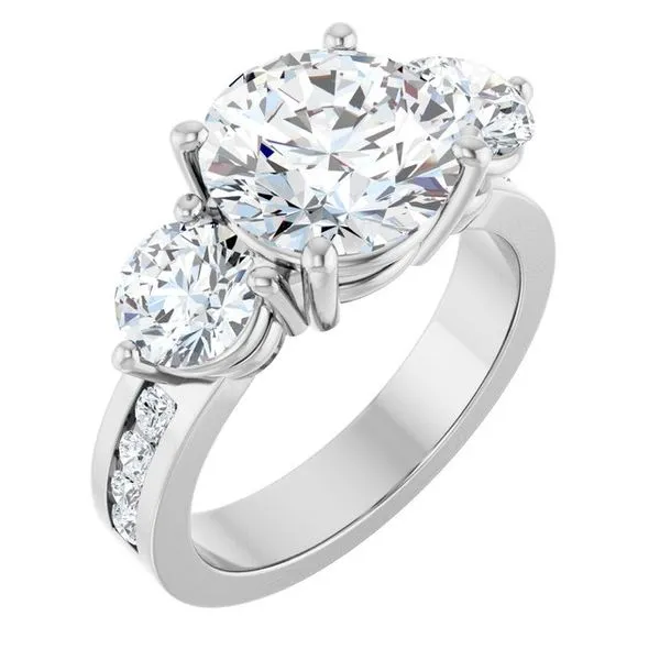 Three-Stone Engagement Ring Clater Jewelers Louisville, KY
