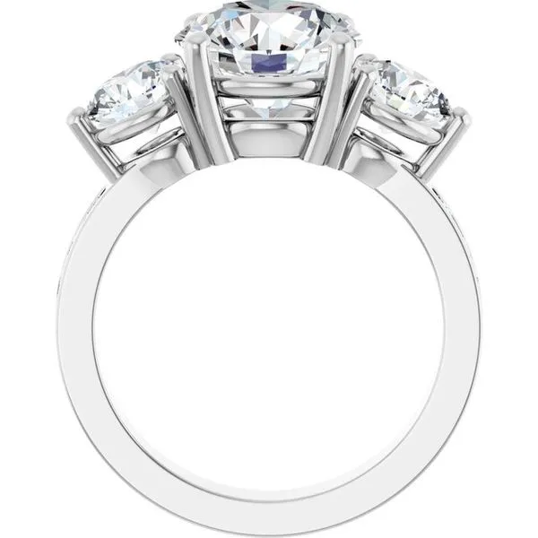 Three-Stone Engagement Ring Image 2 Clater Jewelers Louisville, KY