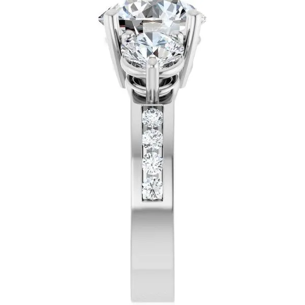 Three-Stone Engagement Ring Image 4 Clater Jewelers Louisville, KY