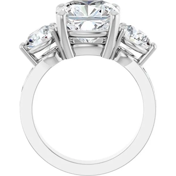 Three-Stone Engagement Ring Image 2 Northwood Jewelers Northwood, OH