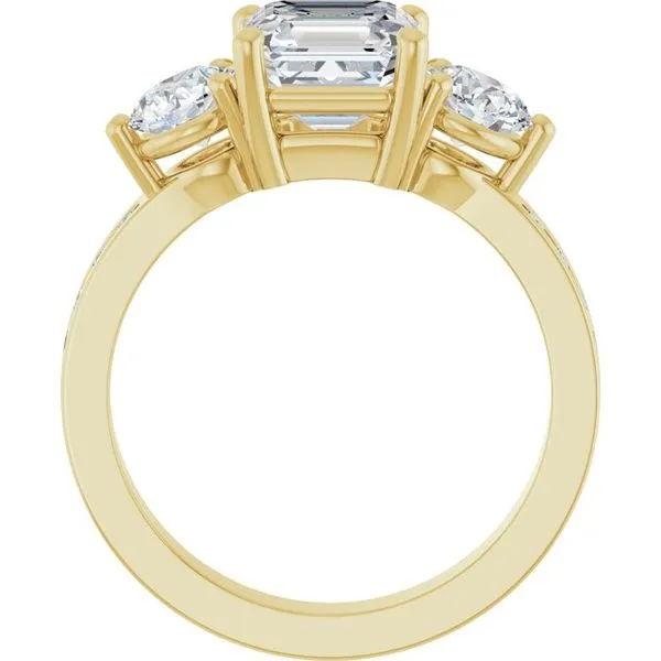 Three-Stone Engagement Ring Image 2 Northwood Jewelers Northwood, OH