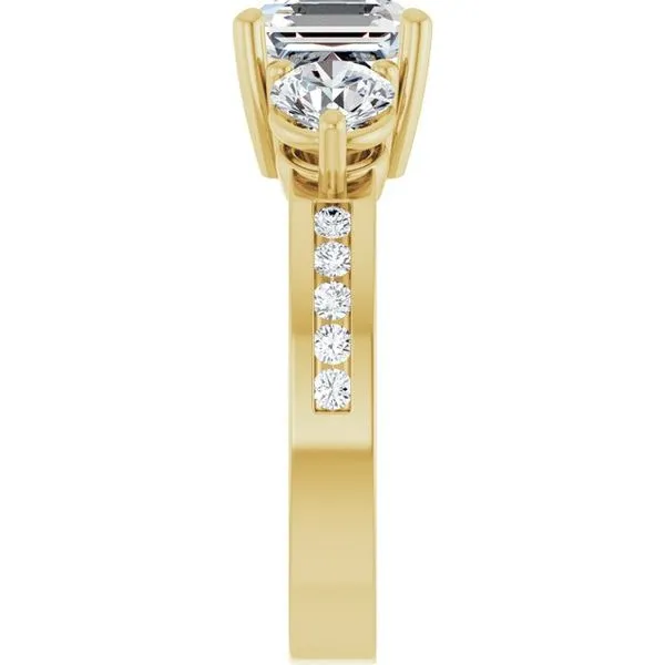 Three-Stone Engagement Ring Image 4 Northwood Jewelers Northwood, OH