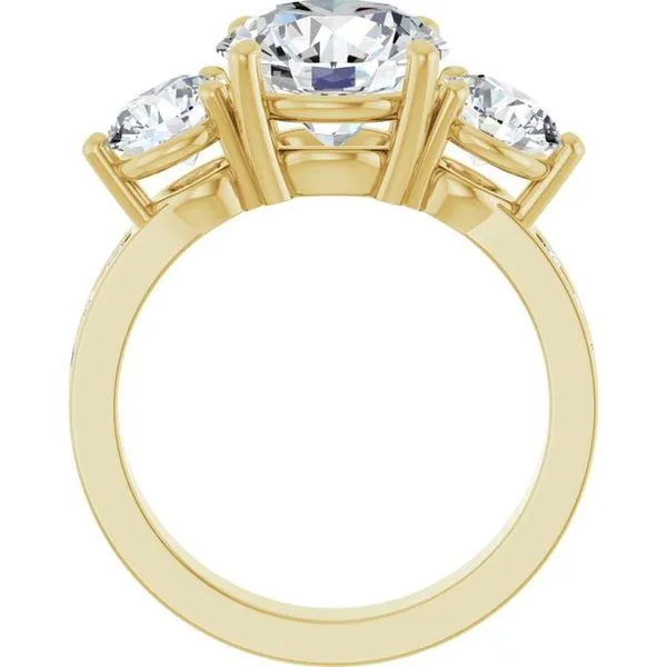 Three-Stone Engagement Ring Image 2 The Ring Austin Round Rock, TX