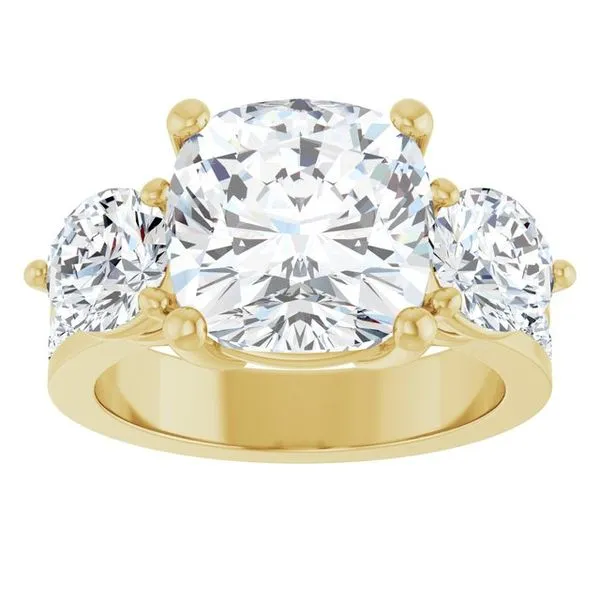 Three-Stone Engagement Ring Image 3 The Ring Austin Round Rock, TX