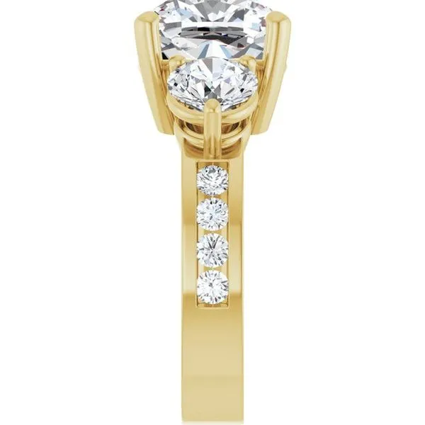 Three-Stone Engagement Ring Image 4 The Ring Austin Round Rock, TX