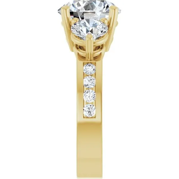 Three-Stone Engagement Ring Image 4 Mark Jewellers La Crosse, WI