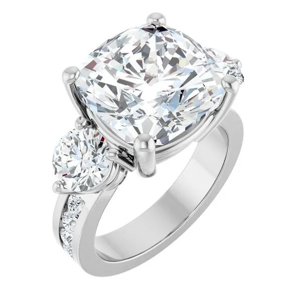 Three-Stone Engagement Ring Clater Jewelers Louisville, KY