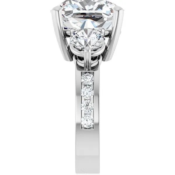 Three-Stone Engagement Ring Image 4 Northwood Jewelers Northwood, OH