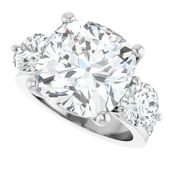 Three-Stone Engagement Ring Image 5 Clater Jewelers Louisville, KY