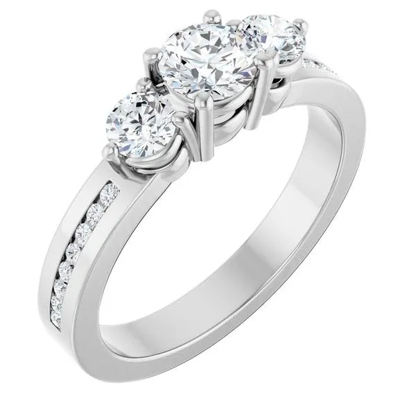 Three-Stone Engagement Ring Raleigh Diamond Fine Jewelry Raleigh, NC