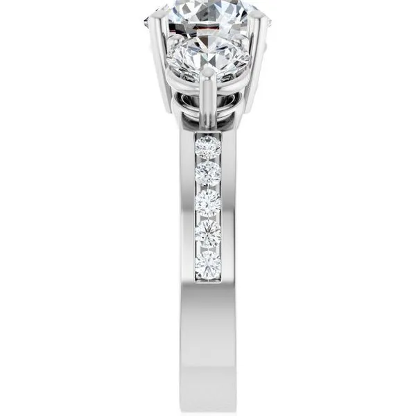 Three-Stone Engagement Ring Image 4 Raleigh Diamond Fine Jewelry Raleigh, NC