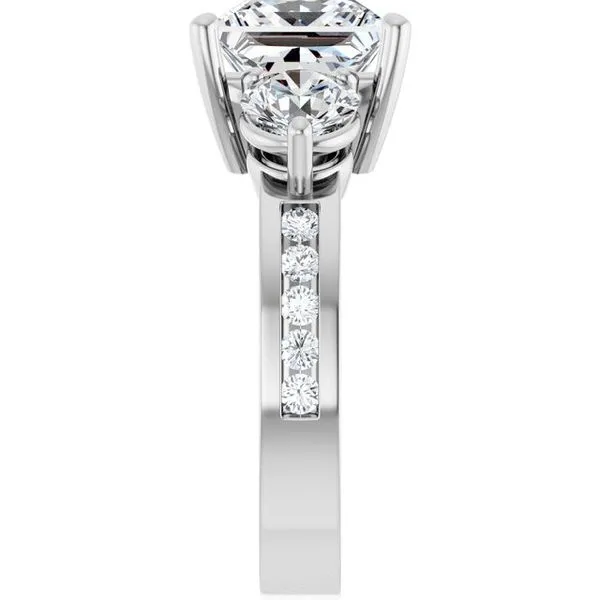 Three-Stone Engagement Ring Image 4 Clater Jewelers Louisville, KY