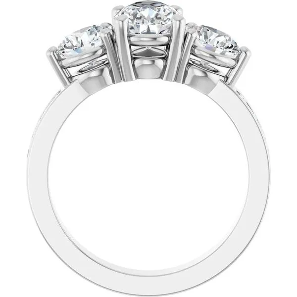 Three-Stone Engagement Ring Image 2 Redlands Jewelers Redlands, CA