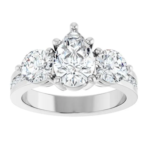 Three-Stone Engagement Ring Image 3 The Ring Austin Round Rock, TX