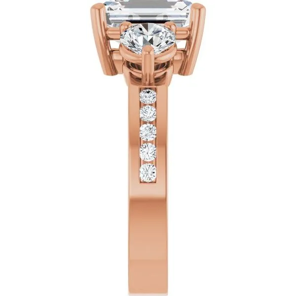 Three-Stone Engagement Ring Image 4 Austin's Fine Diamonds & Jewelry Lyndhurst, NJ