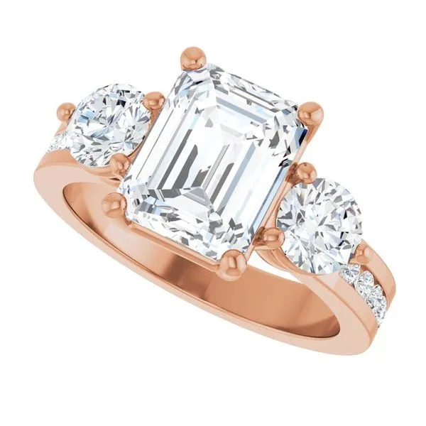 Three-Stone Engagement Ring Image 5 Austin's Fine Diamonds & Jewelry Lyndhurst, NJ